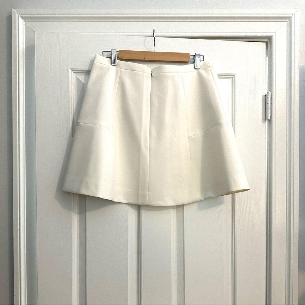 NWT J.Crew White Fit & Flare Skirt - Picture 2 of 4
